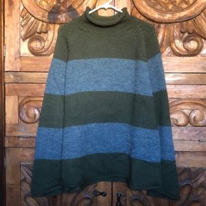 vintage J. Crew sweater 100% wool roll neck xl
